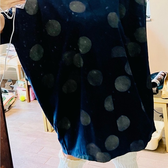 NEW WITH TAGS Sandy polka dot deep blue kaftan S - Picture 2 of 7